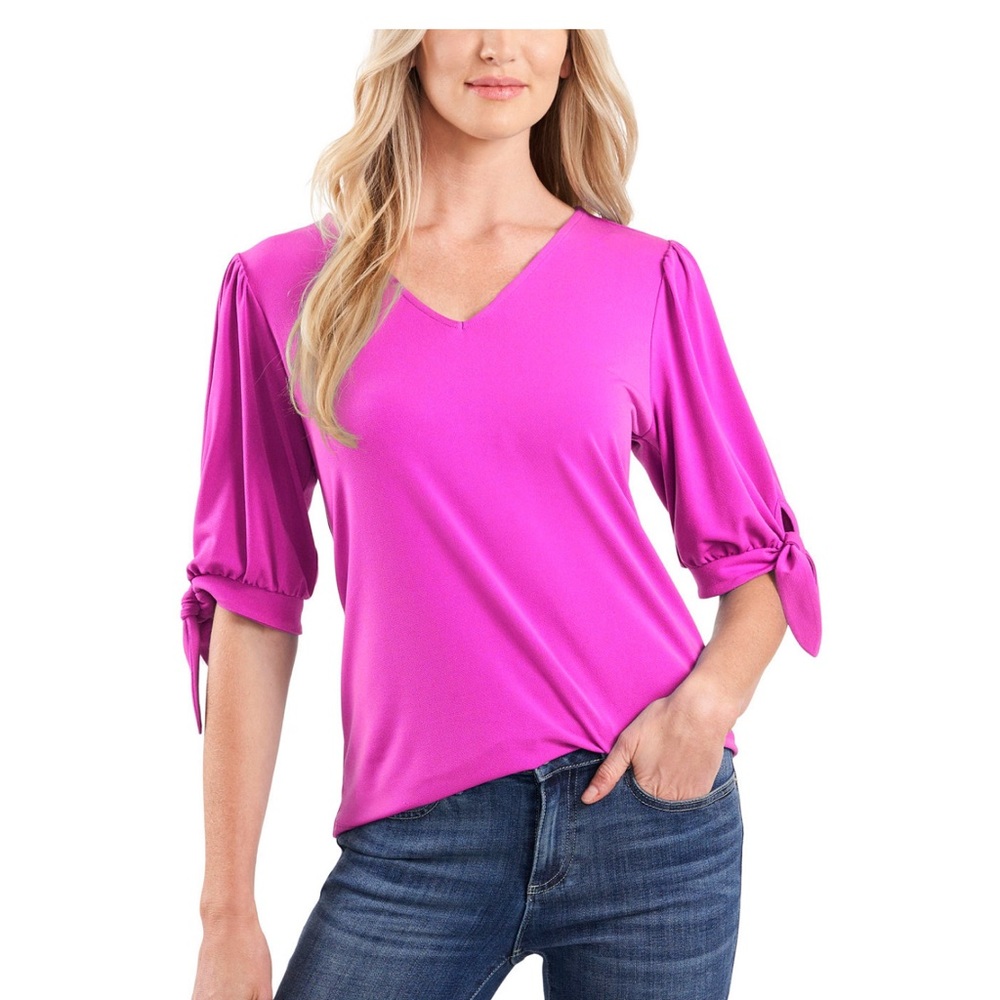 V neck blouse.